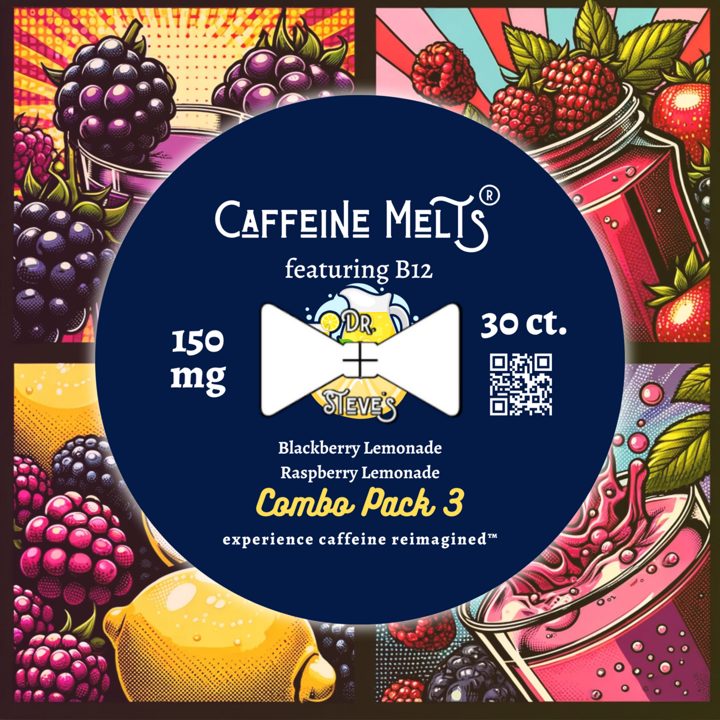 150mg Combo Pack 3 (Blackberry Lemonade + Raspberry Lemonade, 150mg + 20mcg Methylcobalamin B12)