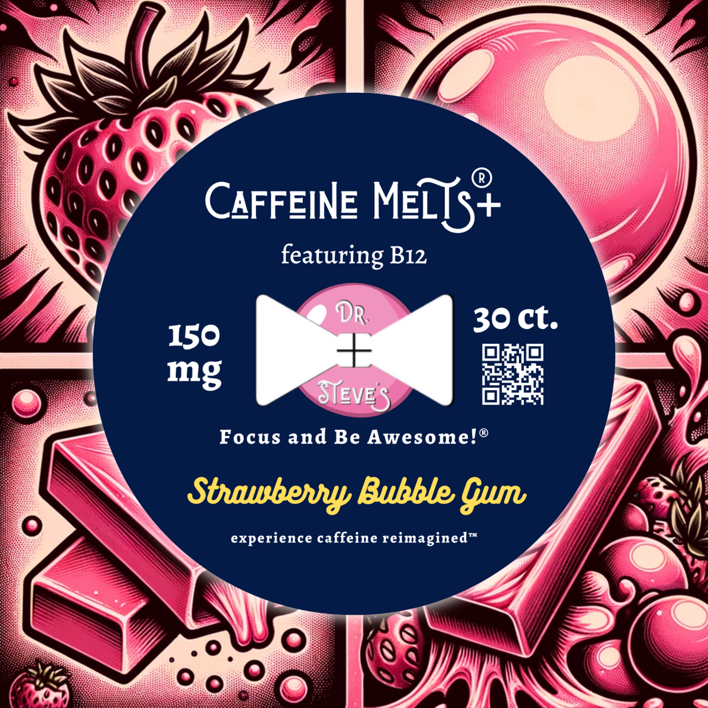 Strawberry Bubblegum (150mg + 20mcg Methylcobalamin B12)