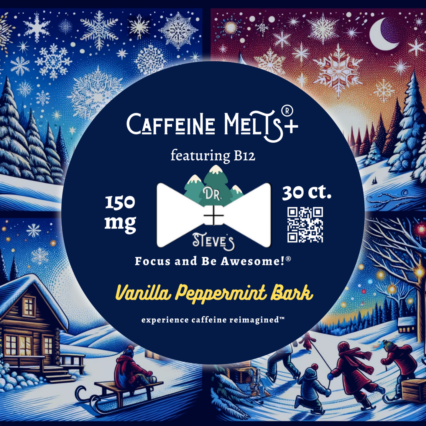 Vanilla Peppermint Bark (150mg + 20mcg Methylcobalamin B12)