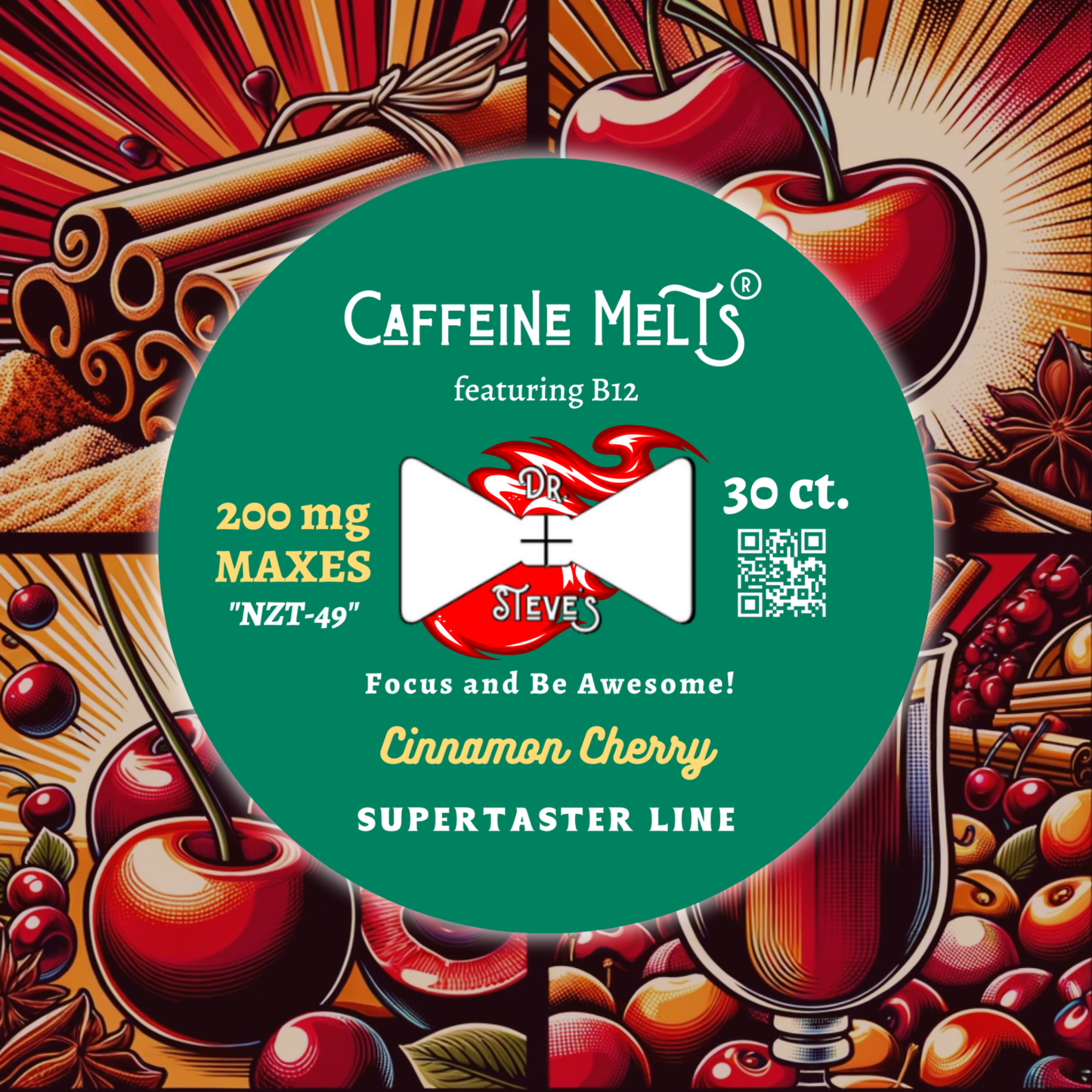 Cinnamon Cherry (200mg + 20mcg Methylcobalamin B12) SuperTaster