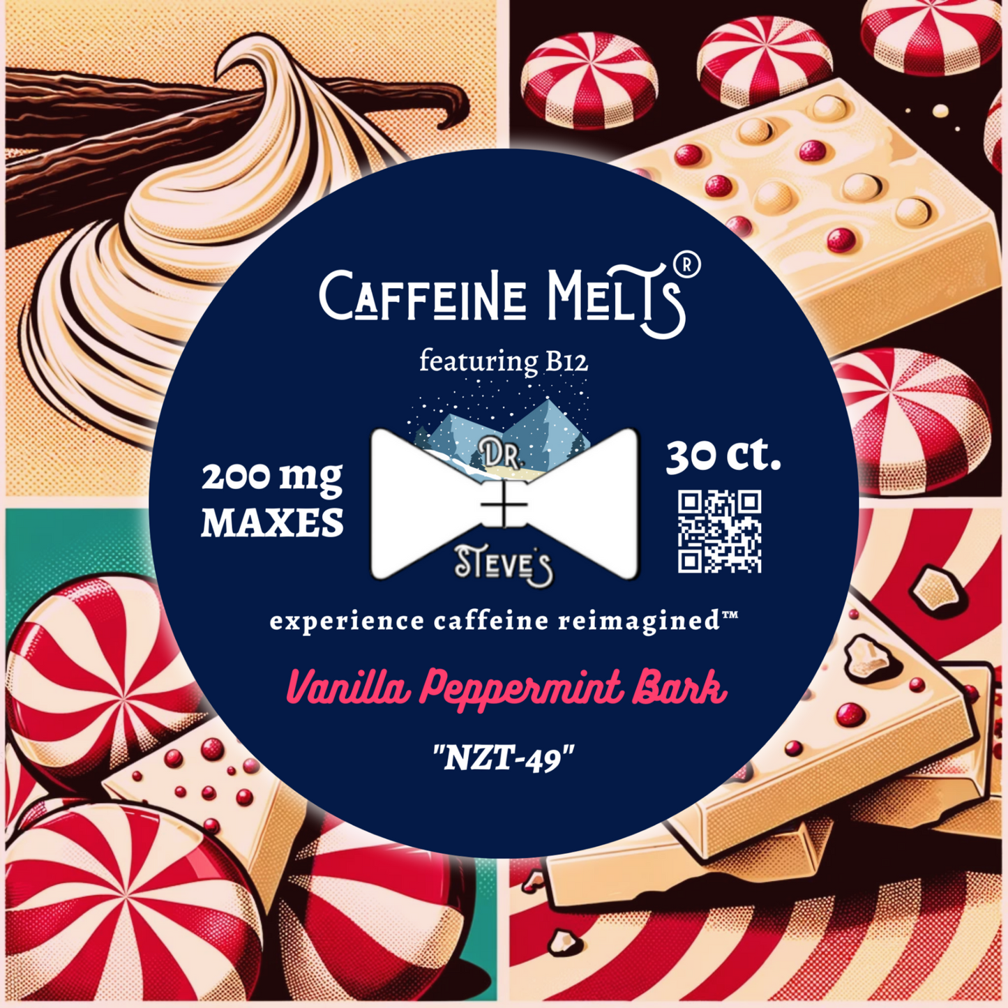 Vanilla Peppermint Bark (200mg + 20mcg Methylcobalamin B12)