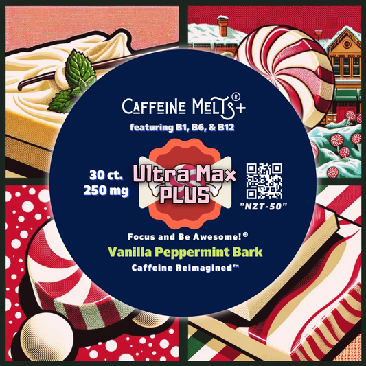 Vanilla Peppermint Bark - Ultra Max Plus (250mg + 1.23mg B1, 1.76mg B6, & 20mcg Methylcobalamin B12) UMP
