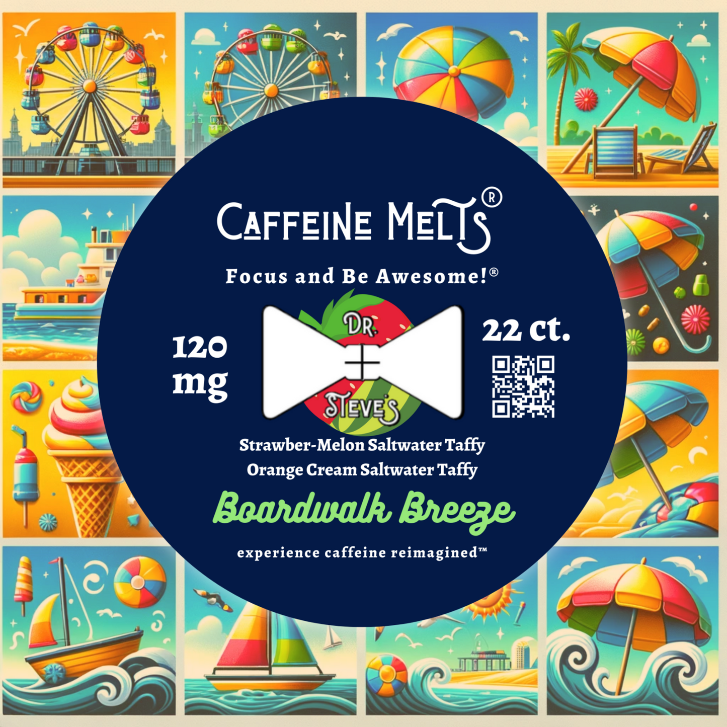 Boardwalk Breeze (Orange Cream Saltwater Taffy + Strawbermelon Saltwater Taffy , 120mg)