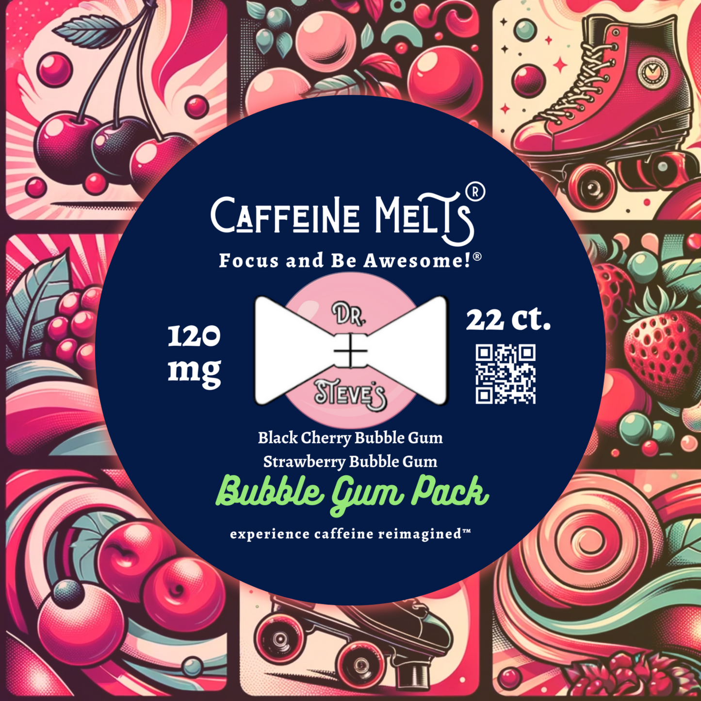 Bubble Gum Pack (Black Cherry Bubble Gum + Strawberry Bubble Gum, 120mg)